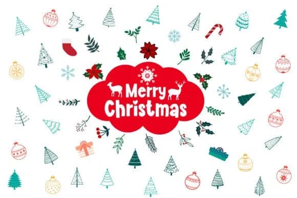 Merry Christmas by Fox7 — Dingbats Font