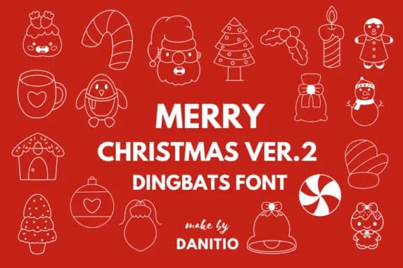 Merry Christmas by danita.kukkai — Dingbats Font