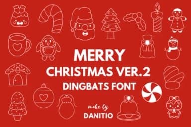 Merry Christmas by danita.kukkai — Dingbats Font — thumbnail 1