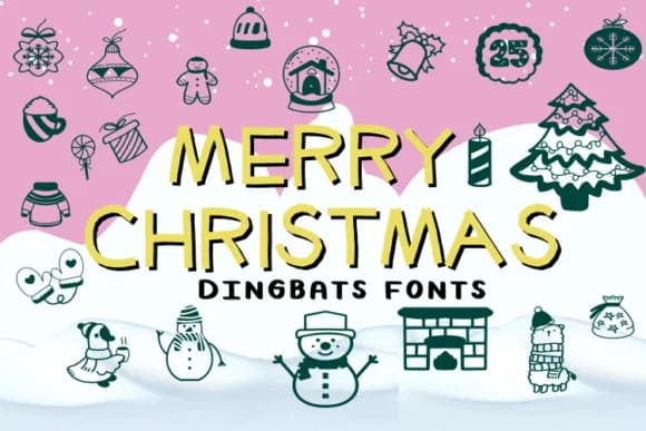 Merry Christmas by danita.kukkai — Dingbats Font