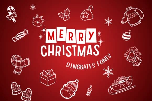 Merry Christmas by Chonada — Dingbats Font