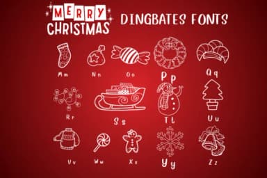 Merry Christmas by Chonada — Dingbats Font — thumbnail 2