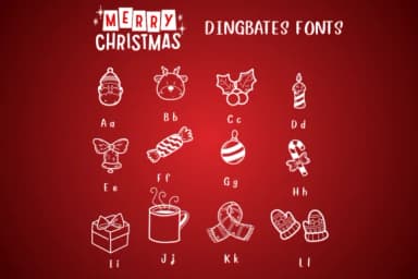 Merry Christmas by Chonada — Dingbats Font — thumbnail 3
