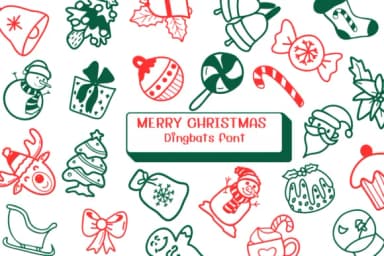 Merry Christmas by Ketsarin — Dingbats Font — thumbnail 1