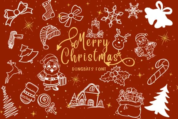 Merry Christmas by CHANOK — Dingbats Font
