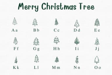 Merry Christmas Tree by Nongyao — Dingbats Font — thumbnail 2