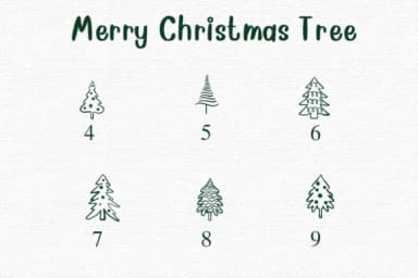 Merry Christmas Tree by Nongyao — Dingbats Font — thumbnail 4