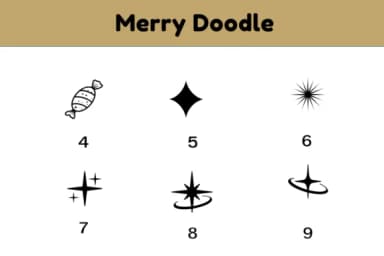 Merry Doodle by Nun Sukhwan — Dingbats Font — thumbnail 4