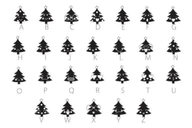 Merry Emojis Trees Dingbats by Illustration Ink — Dingbats Font — thumbnail 6