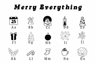 Merry Everything by Suphitchaya — Dingbats Font — thumbnail 2