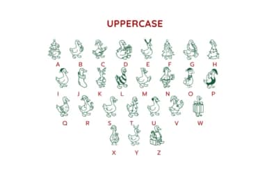 Merry Goosemas by Pui Art — Dingbats Font — thumbnail 8