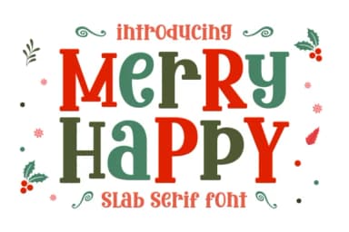 Merry Happy by Riman (7NTypes) — Slab Serif Font — thumbnail 1