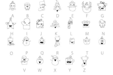 Merry Monster Holiday Dingbats by Illustration Ink — Dingbats Font — thumbnail 3