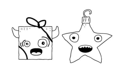 Merry Monster Holiday Dingbats by Illustration Ink — Dingbats Font — thumbnail 6