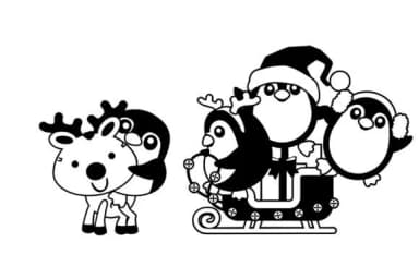 Merry Penguins Dingbats by Illustration Ink — Dingbats Font — thumbnail 5