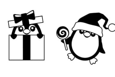 Merry Penguins Dingbats by Illustration Ink — Dingbats Font — thumbnail 6