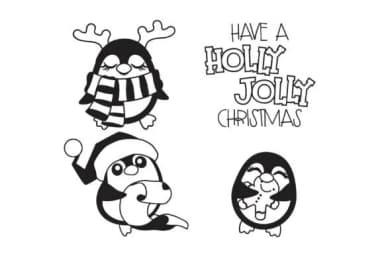 Merry Penguins Dingbats by Illustration Ink — Dingbats Font — thumbnail 7