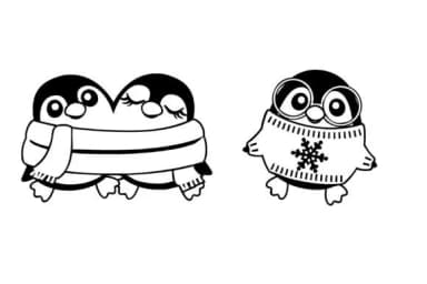 Merry Penguins Dingbats by Illustration Ink — Dingbats Font — thumbnail 8