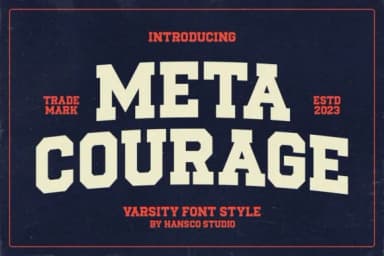 Meta Courage by HansCo — Slab Serif Font — thumbnail 1