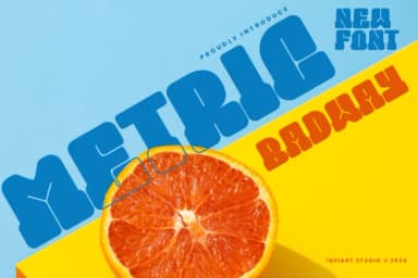 Metric Badway by IqsiartStudio — Slab Serif Font — thumbnail 1