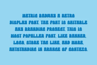 Metric Badway by IqsiartStudio — Slab Serif Font — thumbnail 2