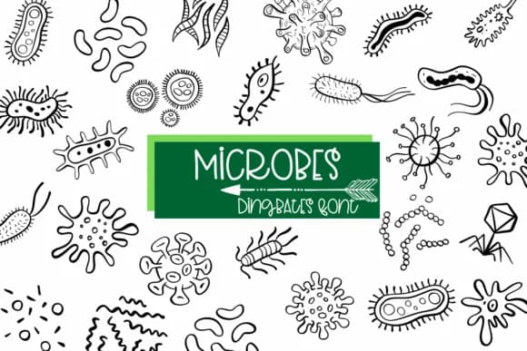 Microbes by Sirinart — Dingbats Font