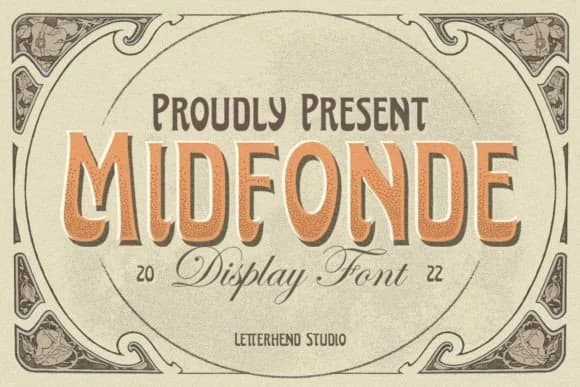 Midfonde by letterhend — Slab Serif Font