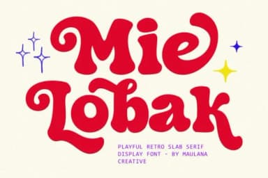 Mie Lobak by Maulana Creative — Slab Serif Font — thumbnail 1