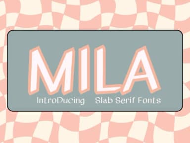 Mila by Pukka De — Slab Serif Font — thumbnail 1