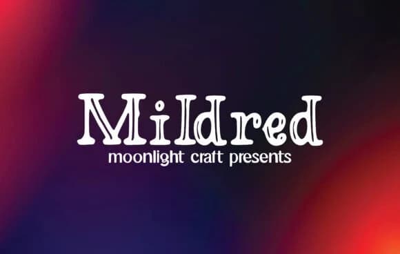 Mildred by moonlight craft — Slab Serif Font