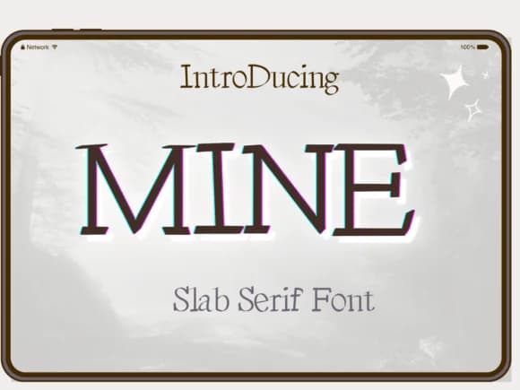 Mine by Pukka De — Slab Serif Font