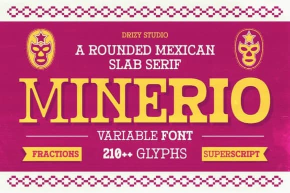Minerio by Drizy Studio — Slab Serif Font