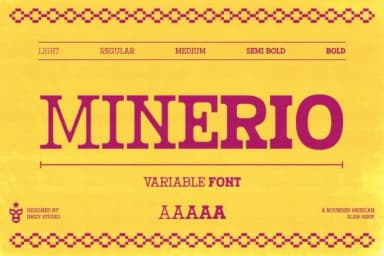 Minerio by Drizy Studio — Slab Serif Font — thumbnail 3