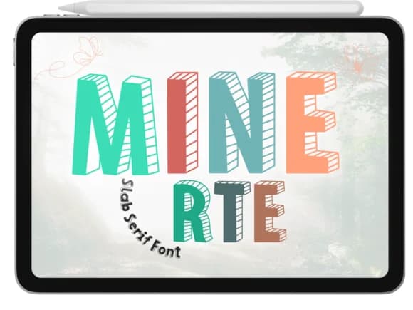Minerte by Pukka De — Slab Serif Font