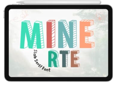 Minerte by Pukka De — Slab Serif Font — thumbnail 1