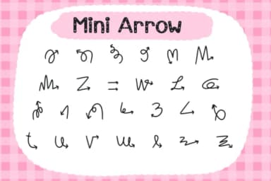 Mini Arrows by Foam-Design Store — Dingbats Font — thumbnail 1