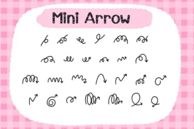 Mini Arrows by Foam-Design Store — Dingbats Font — thumbnail 2