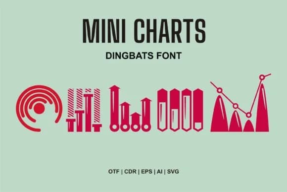 Mini Charts by onoborgol — Dingbats Font
