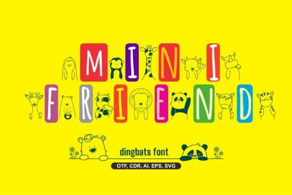 Mini Friend by Onoborgol — Dingbats Font
