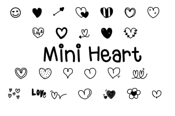 Mini Heart by Foam-Design Store — Dingbats Font