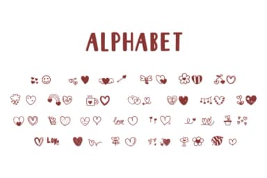 Mini Heart by Foam-Design Store — Dingbats Font — thumbnail 3