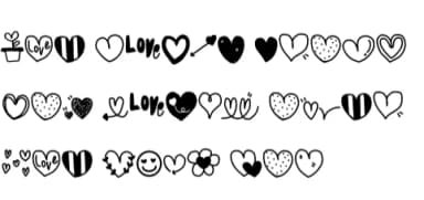 Mini Heart by Foam-Design Store — Dingbats Font — thumbnail 5