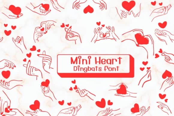 Mini Heart by Ketsarin — Dingbats Font