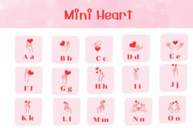Mini Heart by Ketsarin — Dingbats Font — thumbnail 2