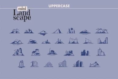 Mini Landscape by onoborgol — Dingbats Font — thumbnail 2