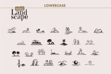 Mini Landscape by onoborgol — Dingbats Font — thumbnail 3