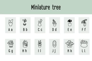 Miniature Tree by Chonada — Dingbats Font — thumbnail 2