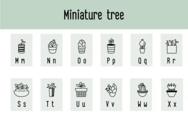 Miniature Tree by Chonada — Dingbats Font — thumbnail 3