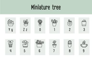 Miniature Tree by Chonada — Dingbats Font — thumbnail 4