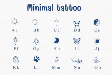 Minimal Tattoo by Sontaya — Dingbats Font — thumbnail 2